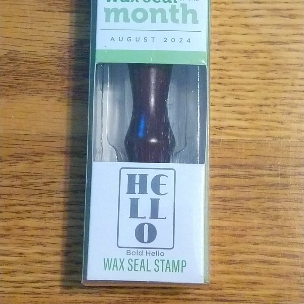 Spellbinders Wax Seal Stamp & a bag of wax - Hello
